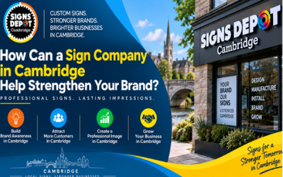 How Can a Sign Company in Cambridge Help Strengthen Your Brand?