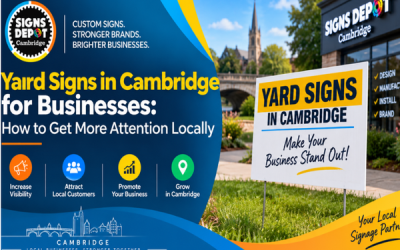 Yard Signs in Cambridge for Businesses: How to Get More Attention Locally