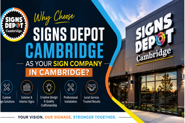 Why Choose Signs Depot Cambridge as Your Sign Company in Cambridge?