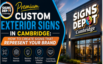 Premium Custom Exterior Signs in Cambridge: How to Create Signs That Represent Your Brand