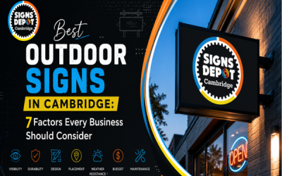 Best Outdoor Signs in Cambridge: 7 Factors Every Business Should Consider