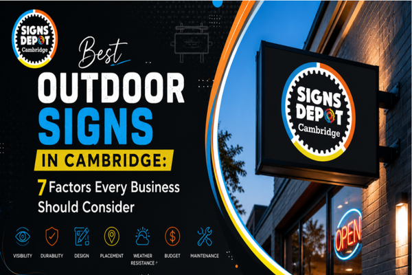 Best Outdoor Signs in Cambridge 7 Factors Every Business Should Consider Best Outdoor Signs in Cambridge 7 Factors Every Business Should Consider