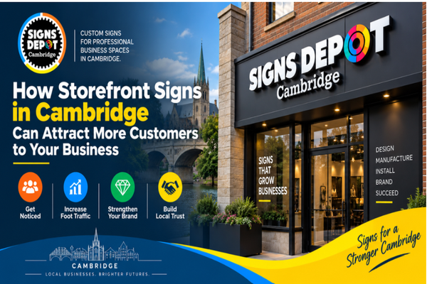 How Storefront Signs in Cambridge Can Attract More Customers to Your Business