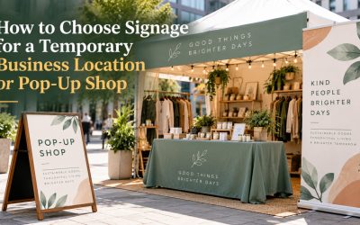 How to Choose Signage for a Temporary Business Location or Pop-Up Shop